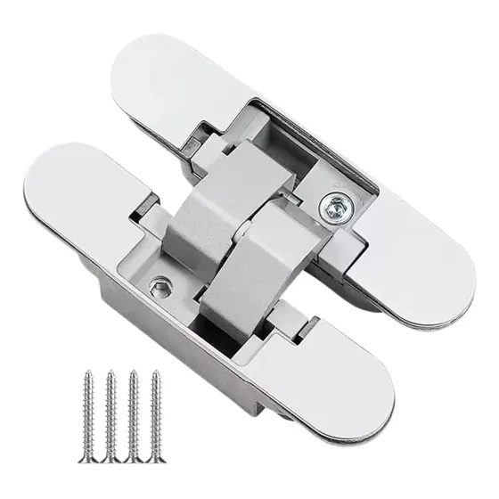 Kit 3 Peças Dobradiça Invisível Oculta 110mm 40/kg Ajustável