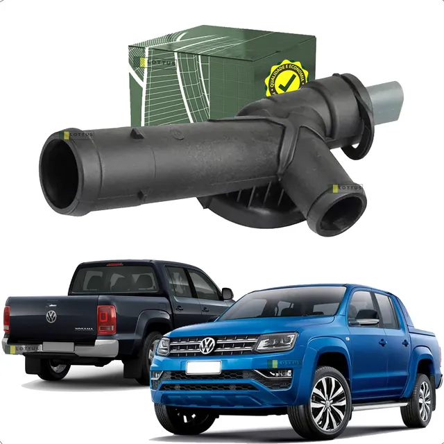Flange Fluxo D'água Com Sensor Vw Amarok 2.0 16v Biturbo