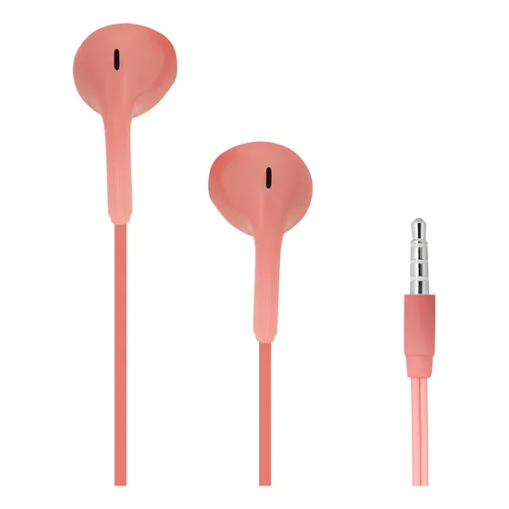 Miniso Audífonos De Cable Mod Hf233 Rosa Entrada Plug 3.5 M