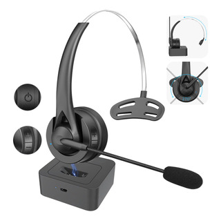Audífonos De Diadema Manos Libres Bluetooth Tipo Call Center Audífonos De Diadema Manos Libres Bluetooth Tipo Call Center