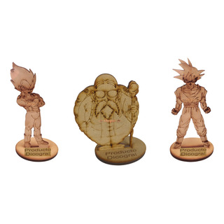 Centro De Mesa Dragon Ball Figura Grabado Personalizad 10pzs Centro De Mesa Dragon Ball Figura Grabado Personalizad 10pzs