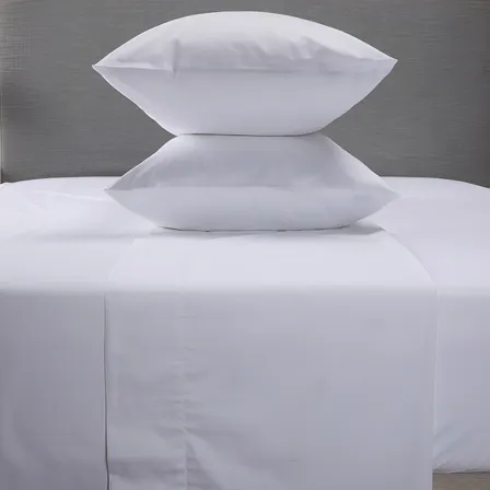 Sabanas Matrimoniales Juego 300 Hilos 100% Algodon Rosewood Color Blanco Liso