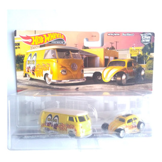 Hotwheels Custom Volkswagen Beetle T1 Panel Bus Premium Car Hotwheels Custom Volkswagen Beetle T1 Panel Bus Premium Car
