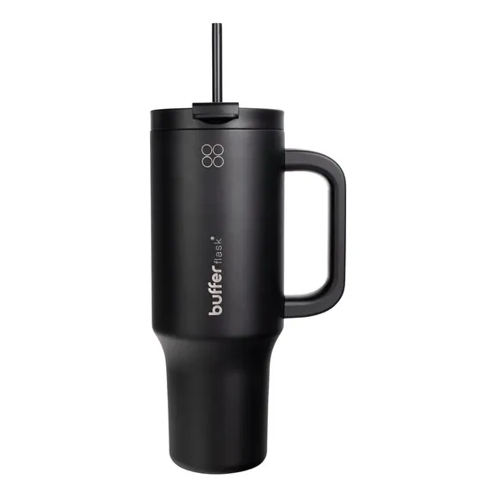 Termo Vaso Termico Con Pitillo 1,2 Lt Buffer Acero Inox