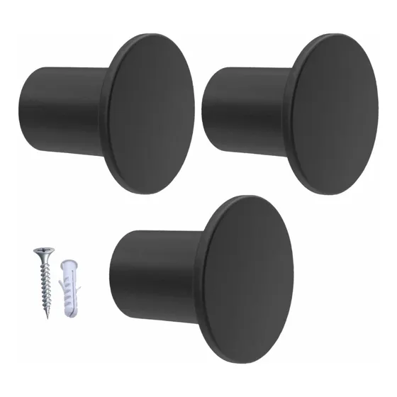 Kit 3 Pinos Suporte Parede Pendurador Espelho Bolsas Casacos