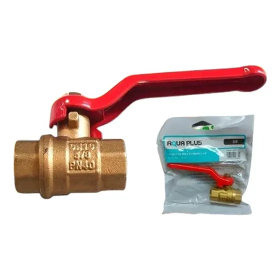 Llave De Paso De Bronce De 3/8 Para Gas O Agua 