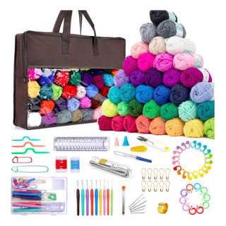 Kit De Agujas De Ganchillo Y Accesorios Para Tejer 135 Pieza Kit De Agujas De Ganchillo Y Accesorios Para Tejer 135 Pieza