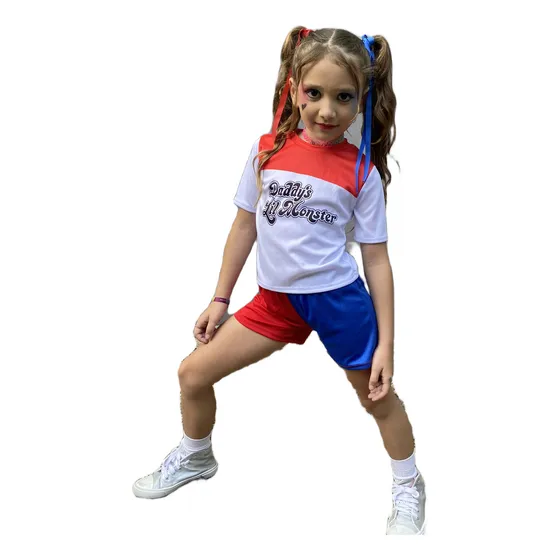 Disfraz Harley Quinn Dc Supeheroe Superheroes Nena Halloween