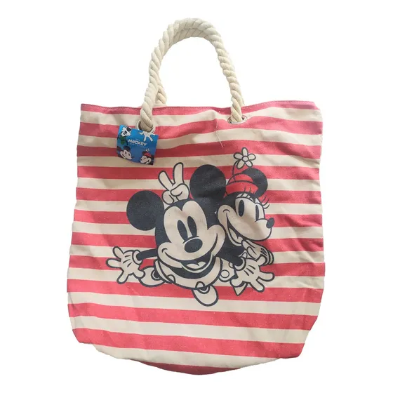 Cartera Playera Disney Minnie Mouse Color Plateado