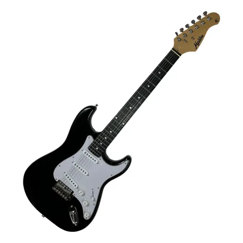 Guitarra Aria Pro II Stratocaster STG-Mini Black 7 Cordas