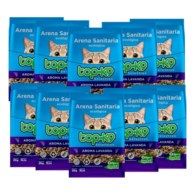 Pack Arena Sanitaria Ecologica Topk9 20kg Lavanda