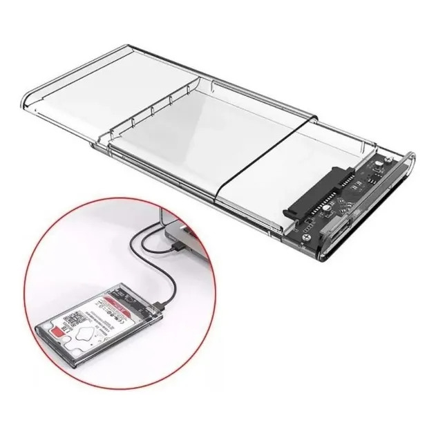 Carcasa De Disco Duro Sata Protector 2,5 Pulgadas Usb 3.0
