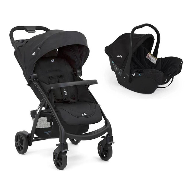 Carrinho De Bebê Com Bebê Conforto Muze E Juva - Joie Cor Preto Coal Chassi Preto Carrinho De Bebê Com Bebê Conforto Muze E Juva - Joie Cor Preto Coal Chassi Preto