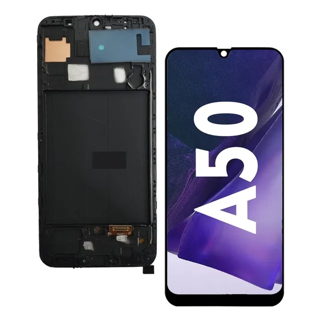 Display Pantalla Lcd + Táctil Para Samsung A50 Oled + Marco