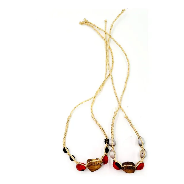 Pulseras De Ayahuasca Simple - Hechas A Mano Con Chambira