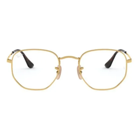Montura hexagonal dorada para gafas Ray-ban Rb6448 2500