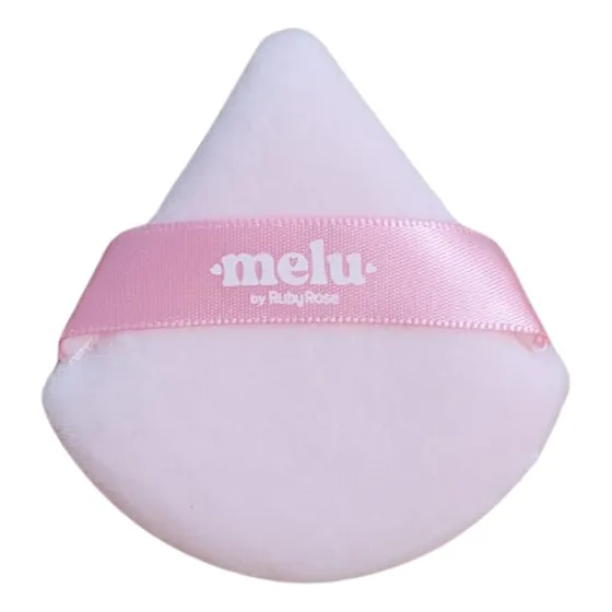 Esponja Para Pó Melu RRS01 Fluffy Puff Cor Rosa