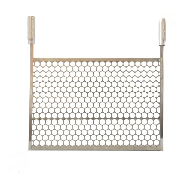 Grelha Para Churrasco Tela Moeda 54x40 Com Cabo (sob Medida)