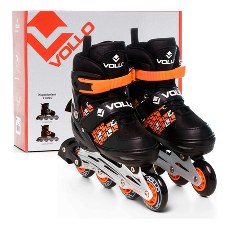 Patins 4 Rodas Inline 31-34 Infantil Roller Até 100kg Vollo Patins 4 Rodas Inline 31-34 Infantil Roller Até 100kg Vollo
