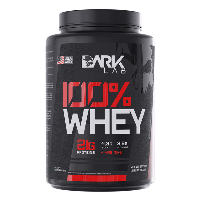 100% Whey Pote 900g | 30 Porções | - Dark Lab Sabor Cookies 100% Whey Pote 900g | 30 Porções | - Dark Lab Sabor Cookies