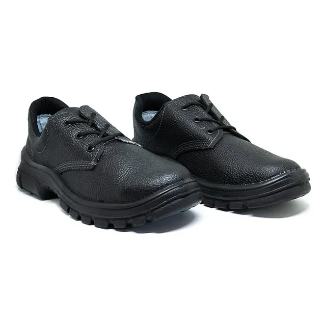 Zapato De Trabajo Con Puntera Plástica Negro - Mundo Trabajo