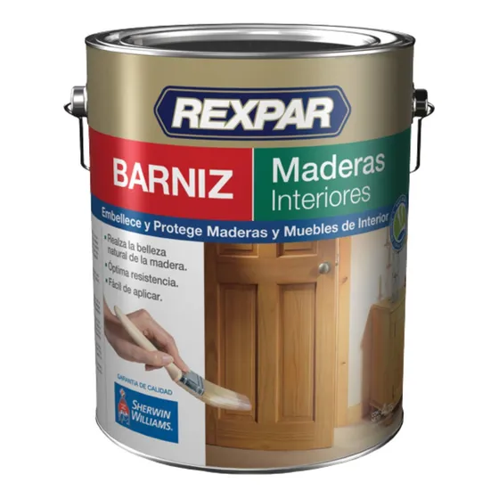 Barniz Interior 4 Litros Rexpar Satinado Sherwin Williams