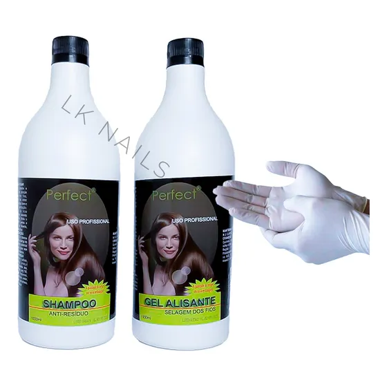 Progressiva Perfec Brasil-shampoo Anti Resíduos+gel Alisante