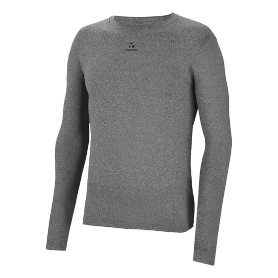 Remera Topper D C Termica Manga Larga Original Gris