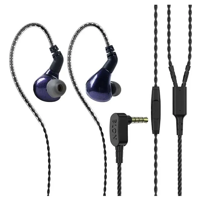 Audifonos Blon Bl03, Hi-fi Diafragma De Carbono Con Microfon