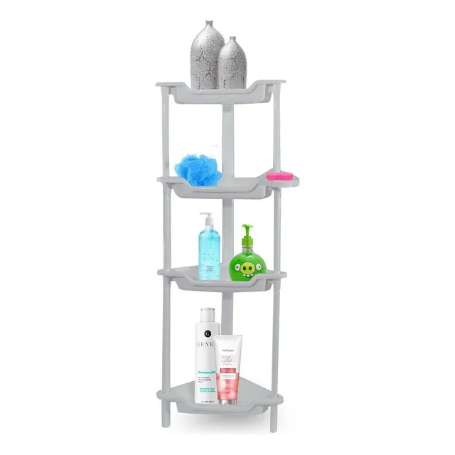 Repisa Esquinero Baño Cocina 5 Niveles Betterware Color Blanco