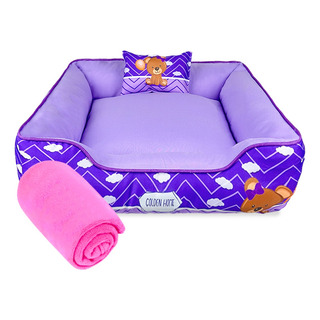 Cama + Mantinha + Travesseiro Para Pet 3 Peças Cachorro Gato Cama + Mantinha + Travesseiro Para Pet 3 Peças Cachorro Gato