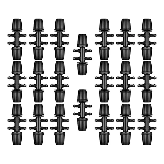 Uclever 20 Pieza Accesorio Tubo Riego 1 2  4  Goteo 6 Via