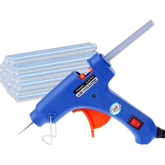 Pistola Silicona 20W 7mm Profesional mas 10 Barras | Manualidades