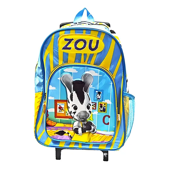 Mochila Infantil Zou - Básica Con Carro 40 Cm 98003 Color Amarillo