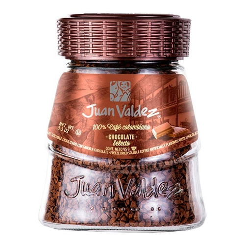 Café Juan Valdez Chocolate 95g Liofilizado. Agronewen