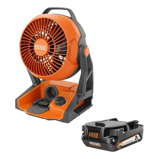 Ventilador Híbrido Inalámbrico 18v Ridgid R860721b 2.0 Ah