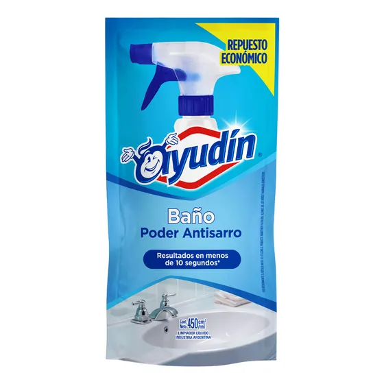Limpiador Liquido Baño Quita Sarro Repuesto Ayudin 450ml