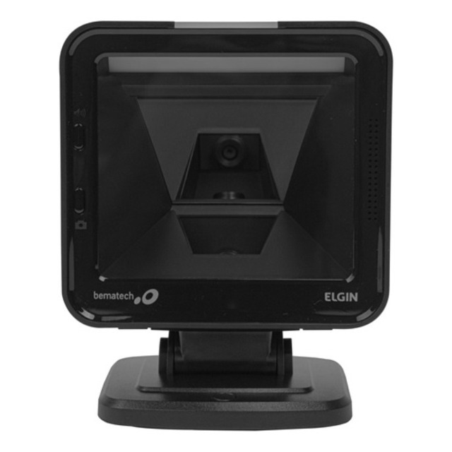 Leitor De Código De Barras Elgin El8600 1d 2d Usb Fixo Preto