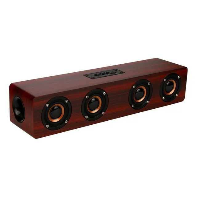 Bocina Bluetooth Larga Elegante Color Cobre 4 Parlantes