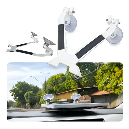 Suporte Starlink Mini Para Painel De Aço Ventosas Veicular Branco