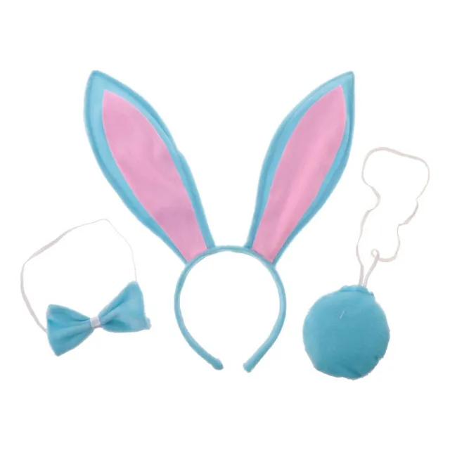 Gg- Peluche Conejo Diadema Oreja Cola Pajarita Conjunto