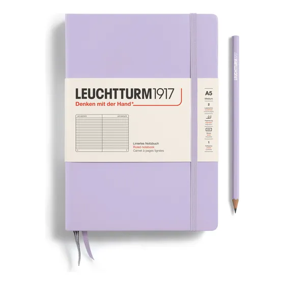 Libreta Leuchtturm 1917 Tapa Dura  A5 Li  Lilac