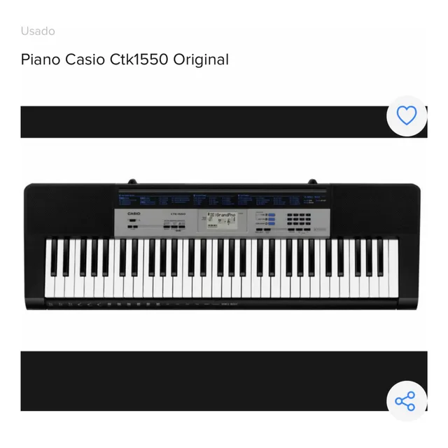 Piano Casio Excelente Estado