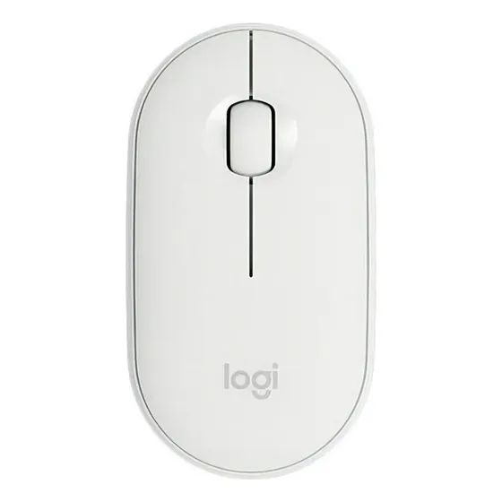 Mouse Logitech Pebble M350 Wireless/bluetooth White Color Blanco crudo