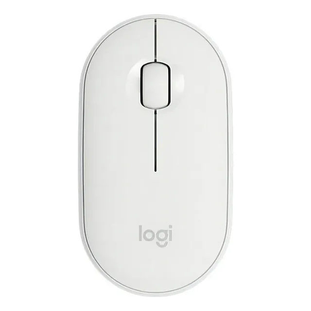 Mouse Logitech Pebble M350 Wireless/bluetooth White Color Blanco crudo
