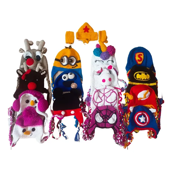 Gorros Tejidos Animados Para Niños