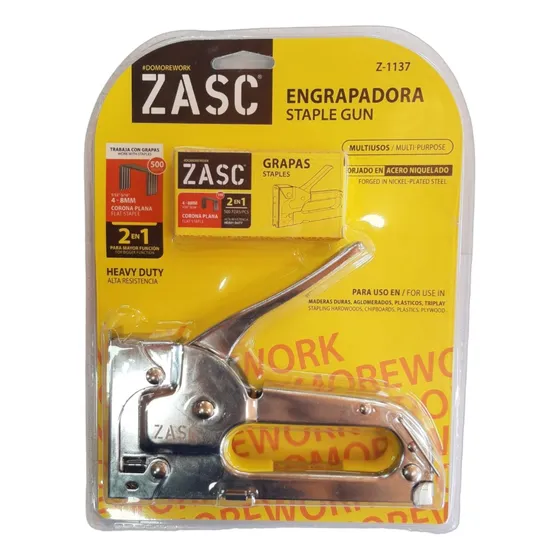 Grapadora, Engrapadora Para Tapiceria Uso Pesado Zasc
