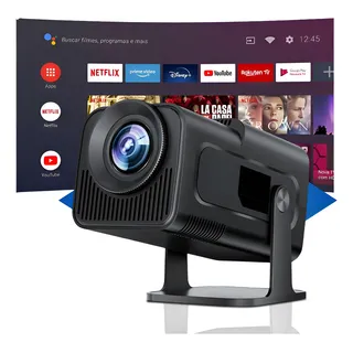 Projetor Hy320 Mini 4k Android 13 Wi-fi Bluetooth Cinema Projetor Hy320 Mini 4k Android 13 Wi-fi Bluetooth Cinema