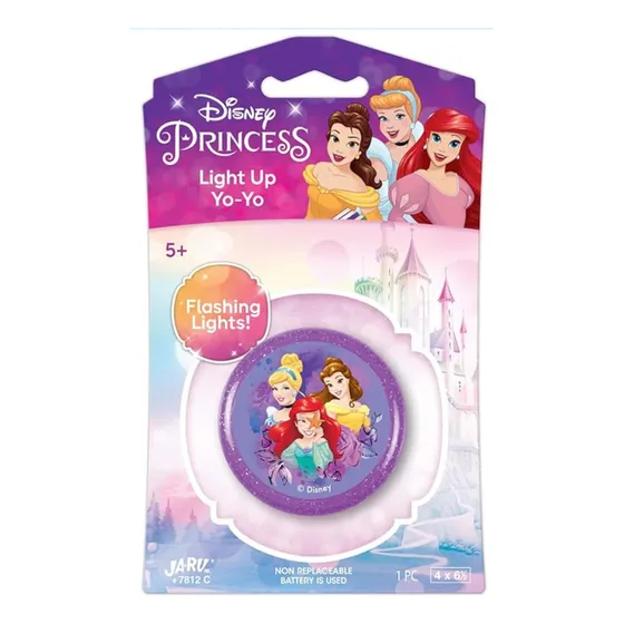 Juego Yoyo Con Luces Disney Junior Brillantina Infantil Color Princesas