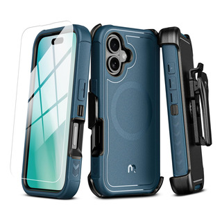 Capa M Mybat Pro Série Maverick Para iPhone 16 Plus 6.7 Azul Capa M Mybat Pro Série Maverick Para iPhone 16 Plus 6.7 Azul